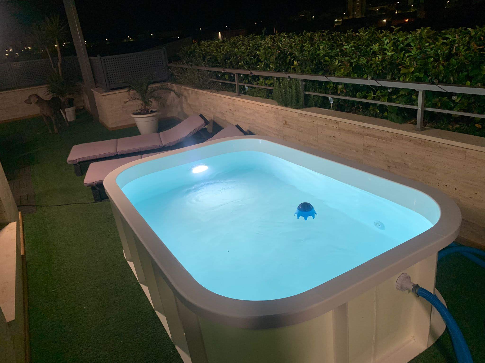Mini piscina elevadas