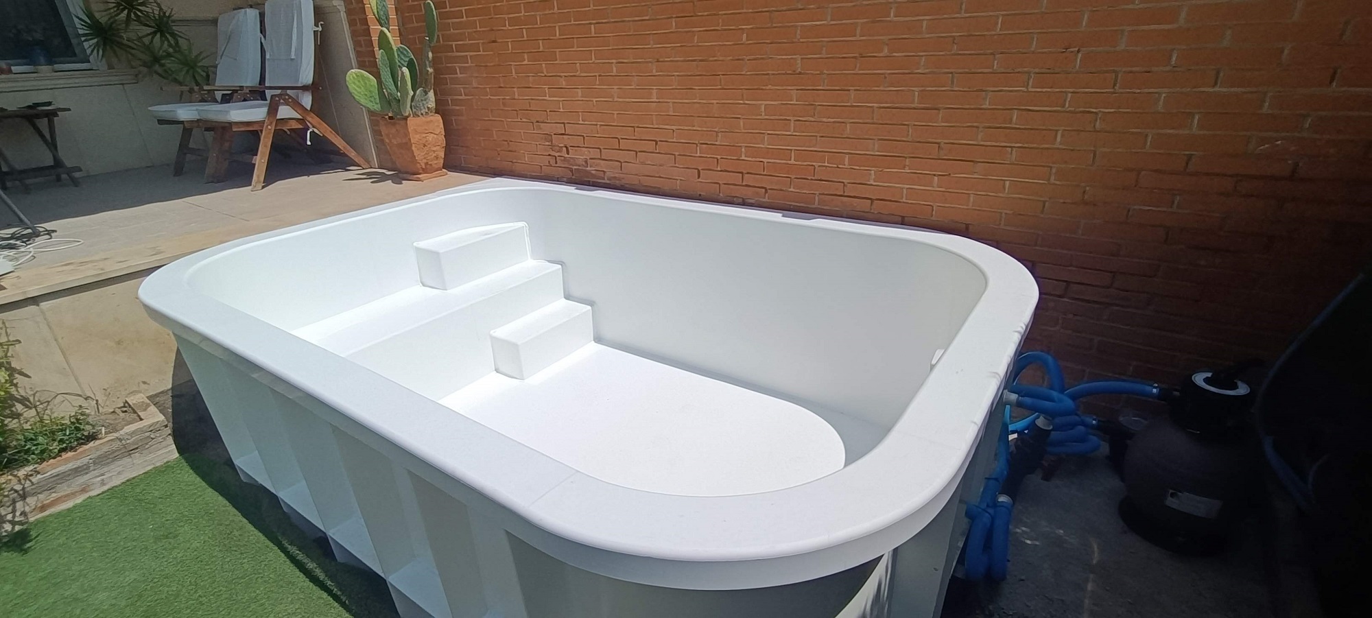 Mini piscina elevadas