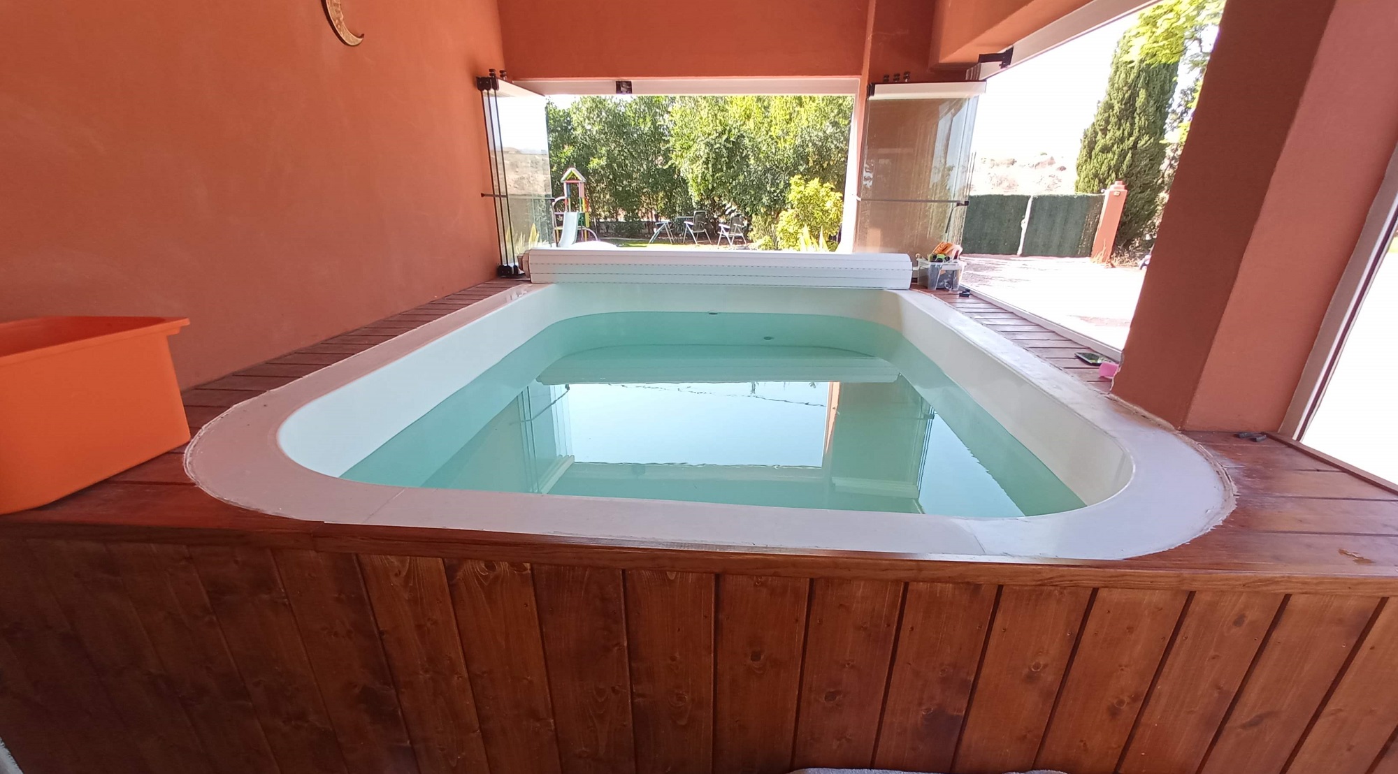 Mini piscina elevadas