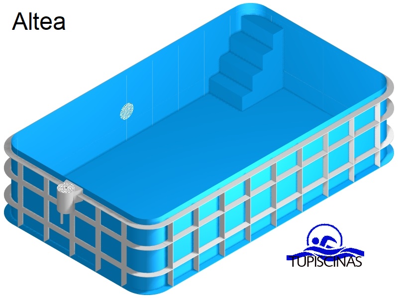 TuPiscinas  Nr.1 /  Piscinas de Polipropileno modelo Altea
