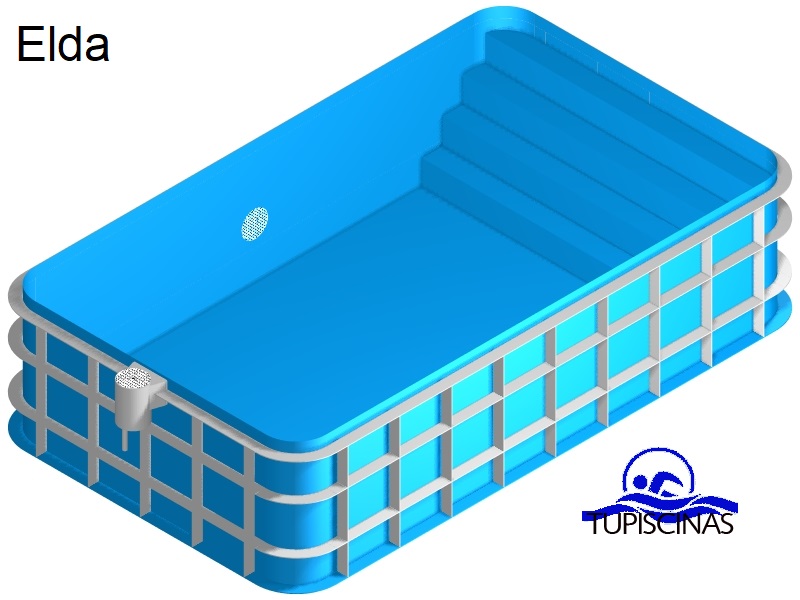TuPiscinas  Nr.1 / Piscinas de Polipropileno modelo Elda